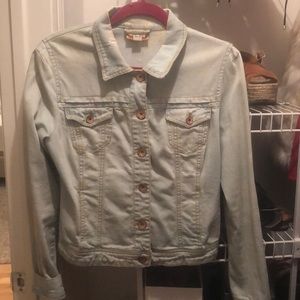 Light wash denim jacket